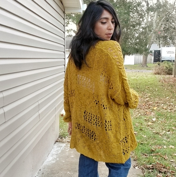𝙉𝙀𝙒| FAITHFULNESS MUSTARD YELLOW KNIT CARDIGAN - Picture 6 of 11
